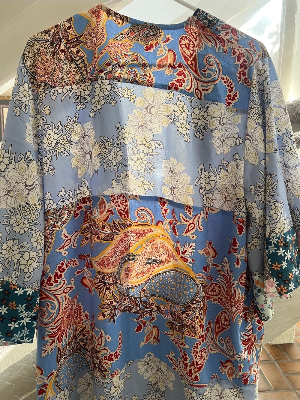 Boho Gigio Mixed media patterned duster S - Picture 6 of 6